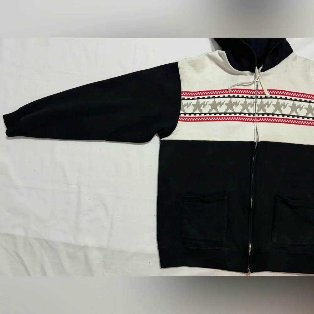 VTG A Bathing Ape BAPE Digital Print Y2K Stars Nigo Parka Zip Hoodie RARE BLACK - Picture 6 of 16